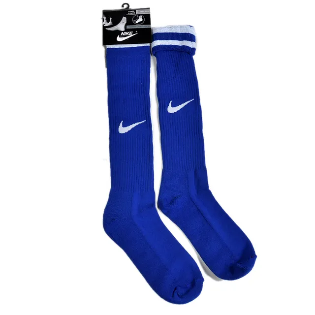 Nike blanco azul hasta la rodilla con ribete elástico calcetines 3