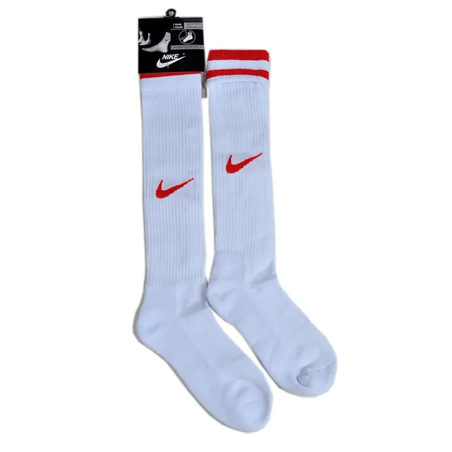 Nike blanco azul hasta la rodilla con ribete elástico calcetines 4
