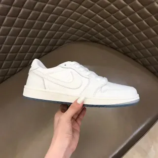 Nike أبيض أزرق حذاء رياضي أسلوب حياة نسيجي