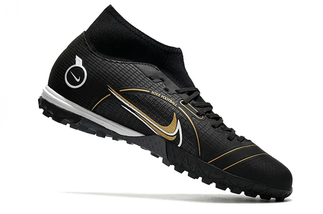 Nike White Blue Sock-Fit Collar Asymmetrical Lacing Turf Soccer Shoes 15