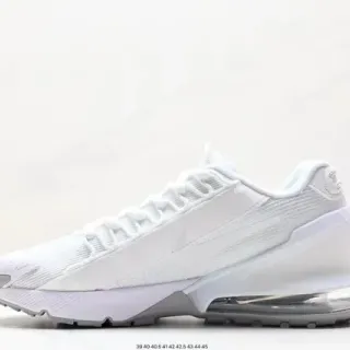 Nike أبيض رمادي أحادي اللون مرئي وحدة التوسيد الهوائي أحذية رياضية نمط حياة