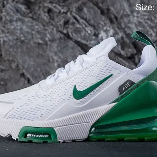 Nike أبيض أخضر شبكة علوية وحدة هوائية شفافة أحذية رياضية أسلوب حياة