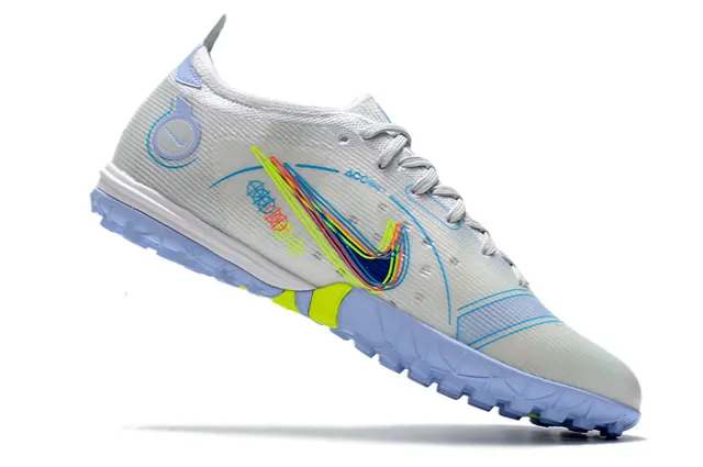 Nike Branco Rosa Baixo Corte Cleat Sola de Borracha Bicolor Grama Sapatos de Futebol 8