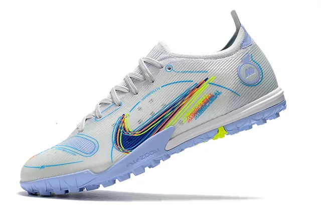 Nike Branco Rosa Baixo Corte Cleat Sola de Borracha Bicolor Grama Sapatos de Futebol 9