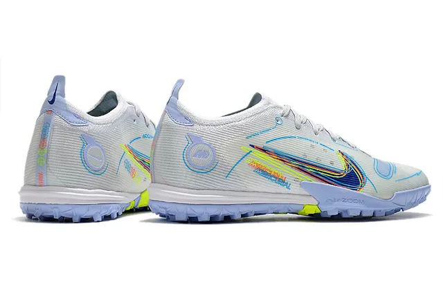 Nike Branco Rosa Baixo Corte Cleat Sola de Borracha Bicolor Grama Sapatos de Futebol 11