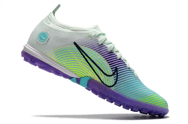 Nike Branco Rosa Baixo Corte Cleat Sola de Borracha Bicolor Grama Sapatos de Futebol 15