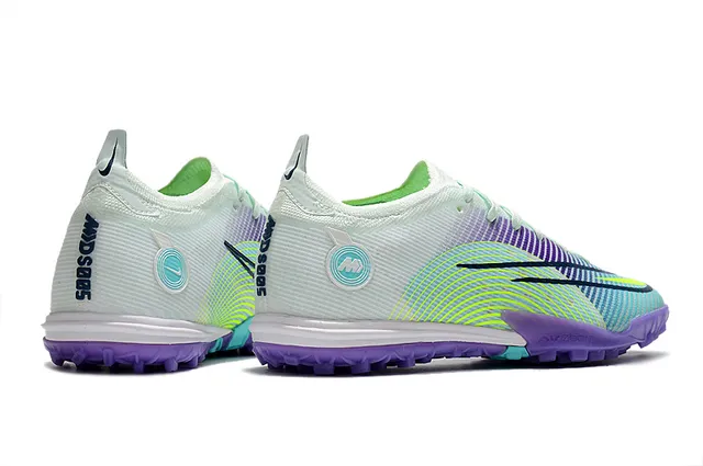 Nike Branco Rosa Baixo Corte Cleat Sola de Borracha Bicolor Grama Sapatos de Futebol 18