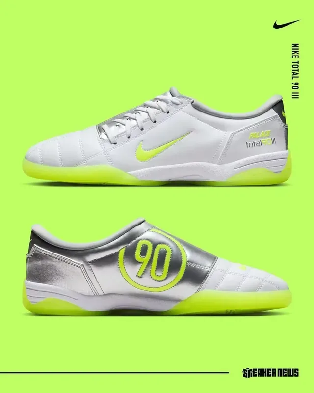 حذاء رياضي نايك أبيض وأصفر منخفض جلد صناعي 15