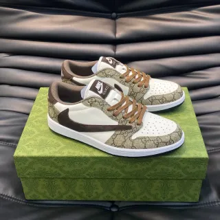 Nike x Gucci Air Force 1 Low GG Monogram Sneakers Lifestyle