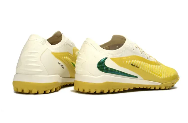 Nike হলুদ সবুজ Gripknit Upper Ribbed Midfoot Cage Turf ফুটবল জুতা 5