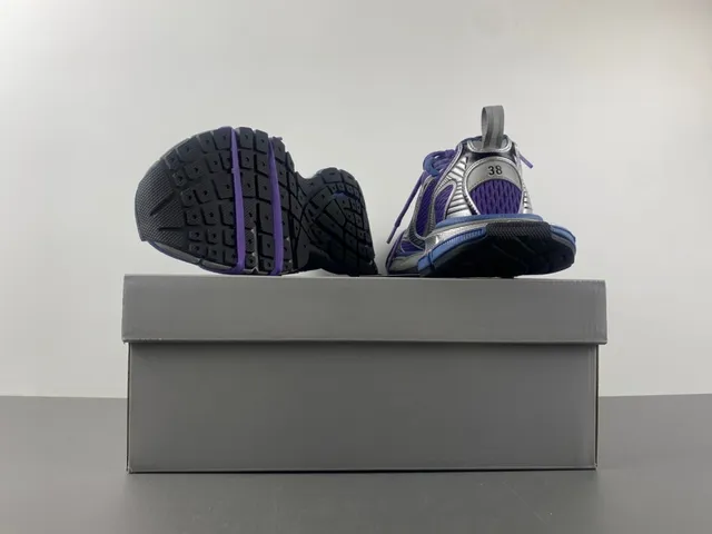 Nike Zoom 2K Purple Silver Layered Synthetic Cage Mesh Upper Chunky Sneakers 16