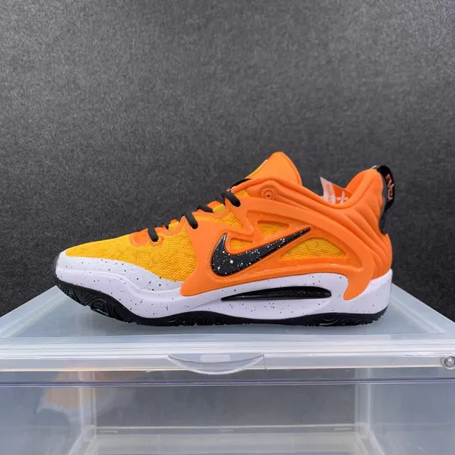 Nike Zoom Freak কমলা সাদা কালো বিন্দুসম মিডসোল বাস্কেটবল জুতো 2