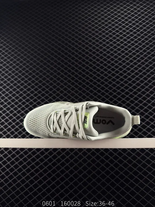 Nike ZoomX Gray Green Engineered Mesh Upper Thick Midsole Running Shoes 5