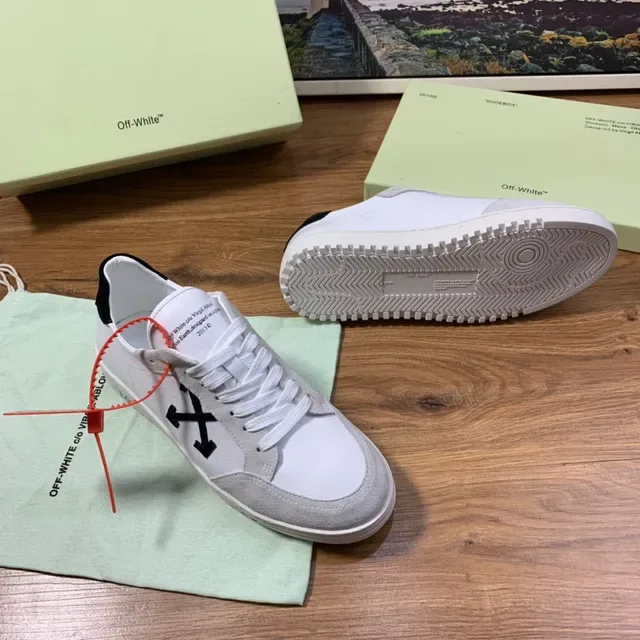 Off-White Arrow Sneaker White Gray Black Lifestyle Sneakers 7