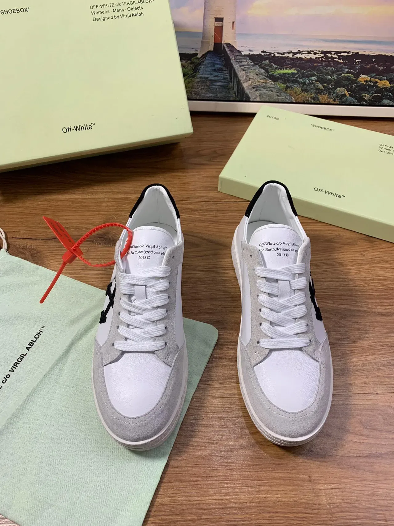 Off-White Arrow Sneaker White Gray Black Lifestyle Sneakers 9