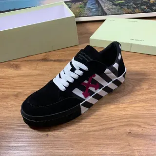 Off-White Arrow Stripe Black White Red Lifestyle Sneakers
