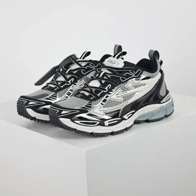 Off-White Black Sole Angular Cage Overlay Chunky Sneakers 2