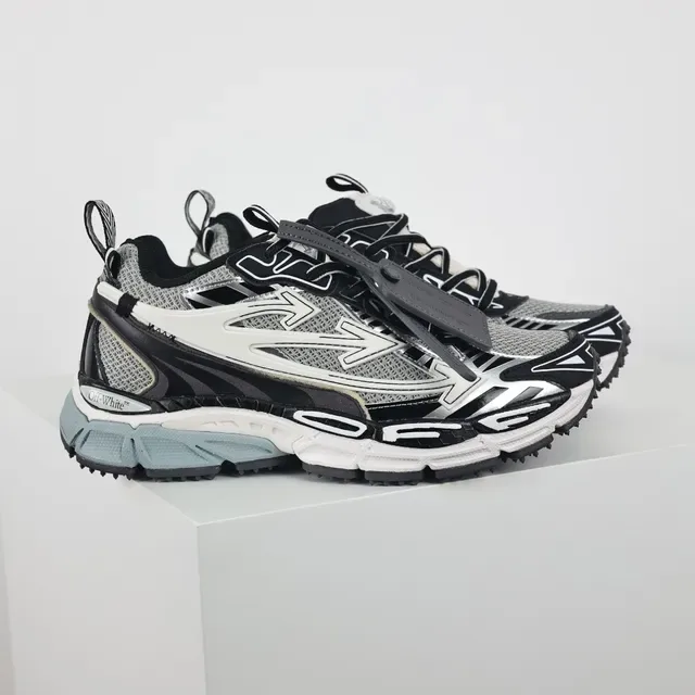 Off-White Black Sole Angular Cage Overlay Chunky Sneakers 3