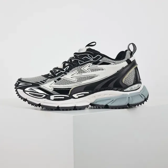 Off-White Black Sole Angular Cage Overlay Chunky Sneakers 9