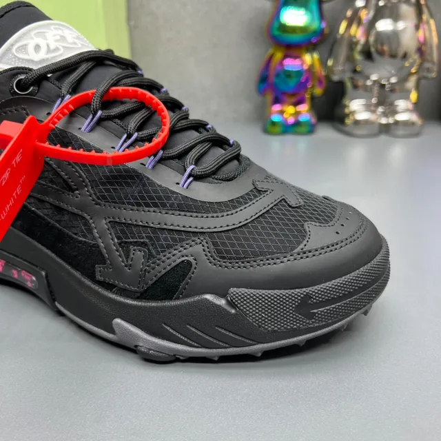 Off-White Runner 黑灰厚底运动鞋 6