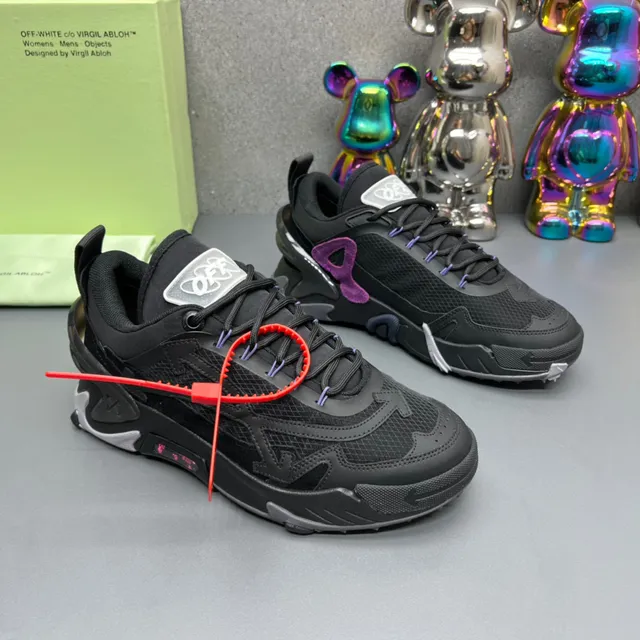 Off-White Runner 黑灰厚底运动鞋 7
