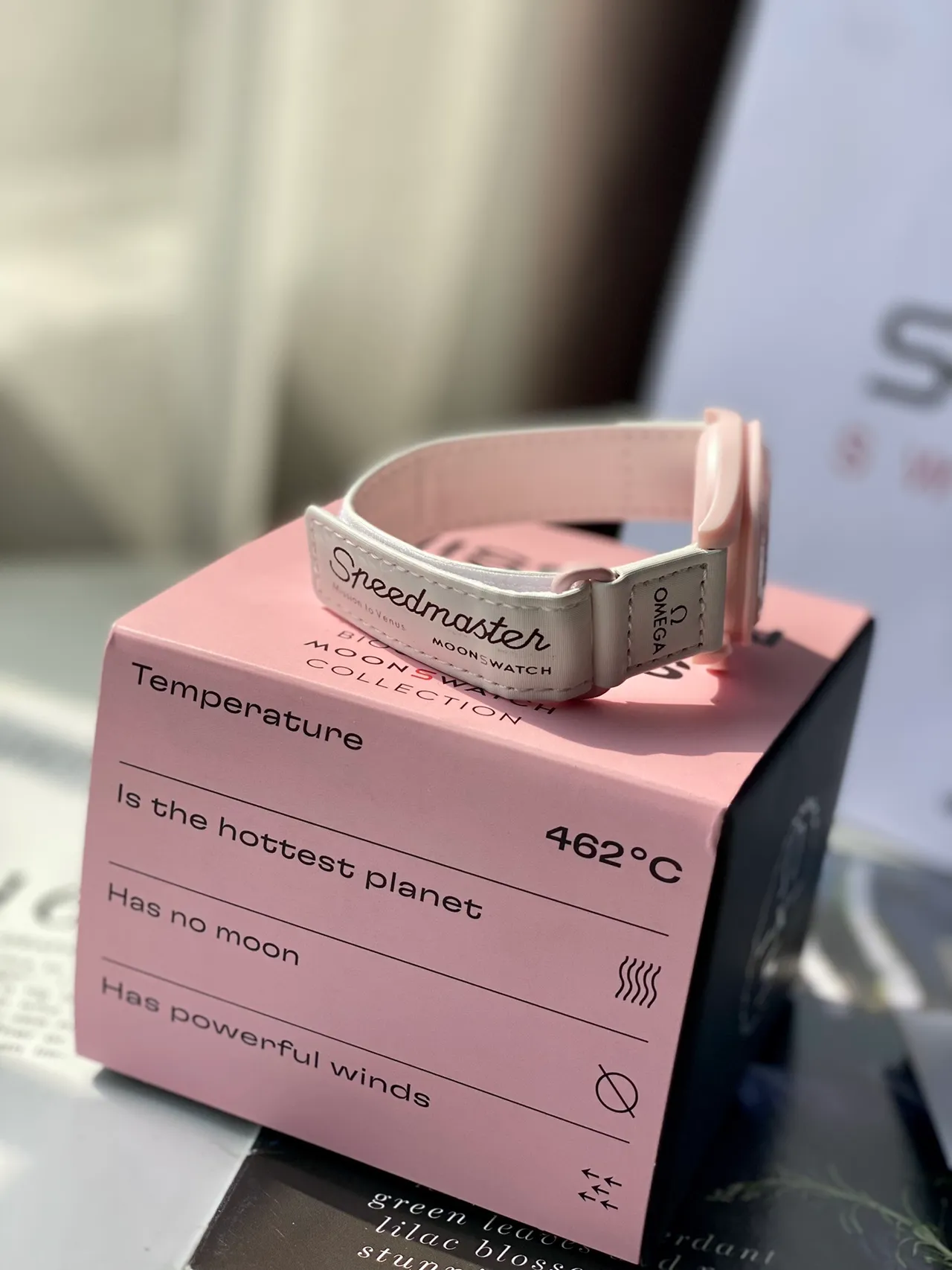 Omega Speedmaster Moon Watch Swatch Pink Ceramic Mechanical Watch 3