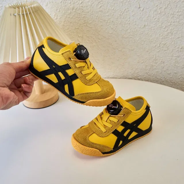 Onitsuka Tiger Chaussures lifestyle blanches et navy low-top runner en daim et maille 7