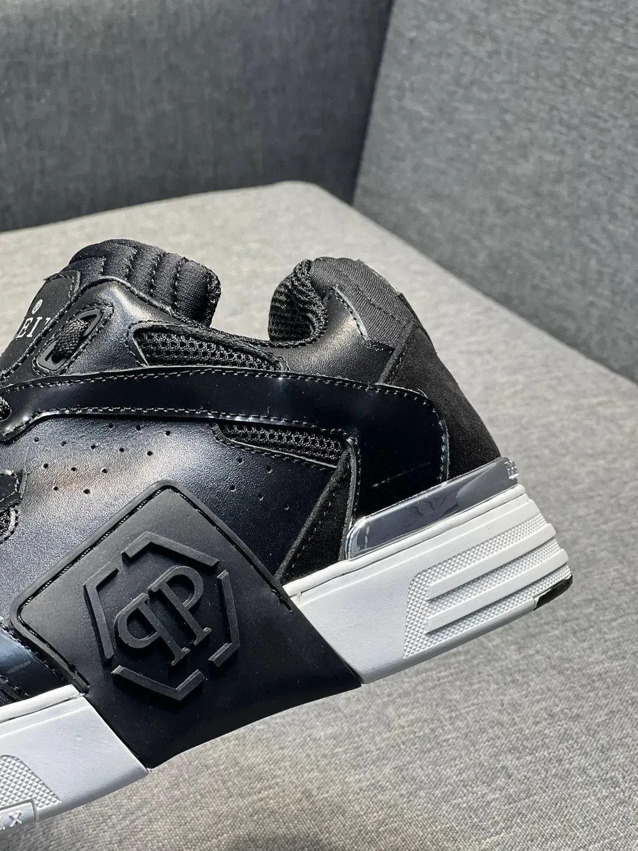 Philipp Plein Sneakers Lifestyle Noires Perforated Toe 4