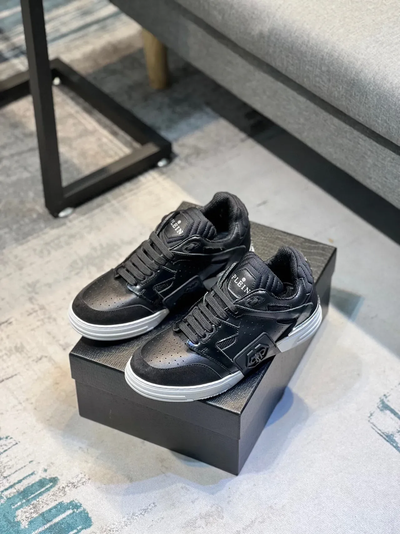 Philipp Plein Sneakers Lifestyle Noires Perforated Toe 5