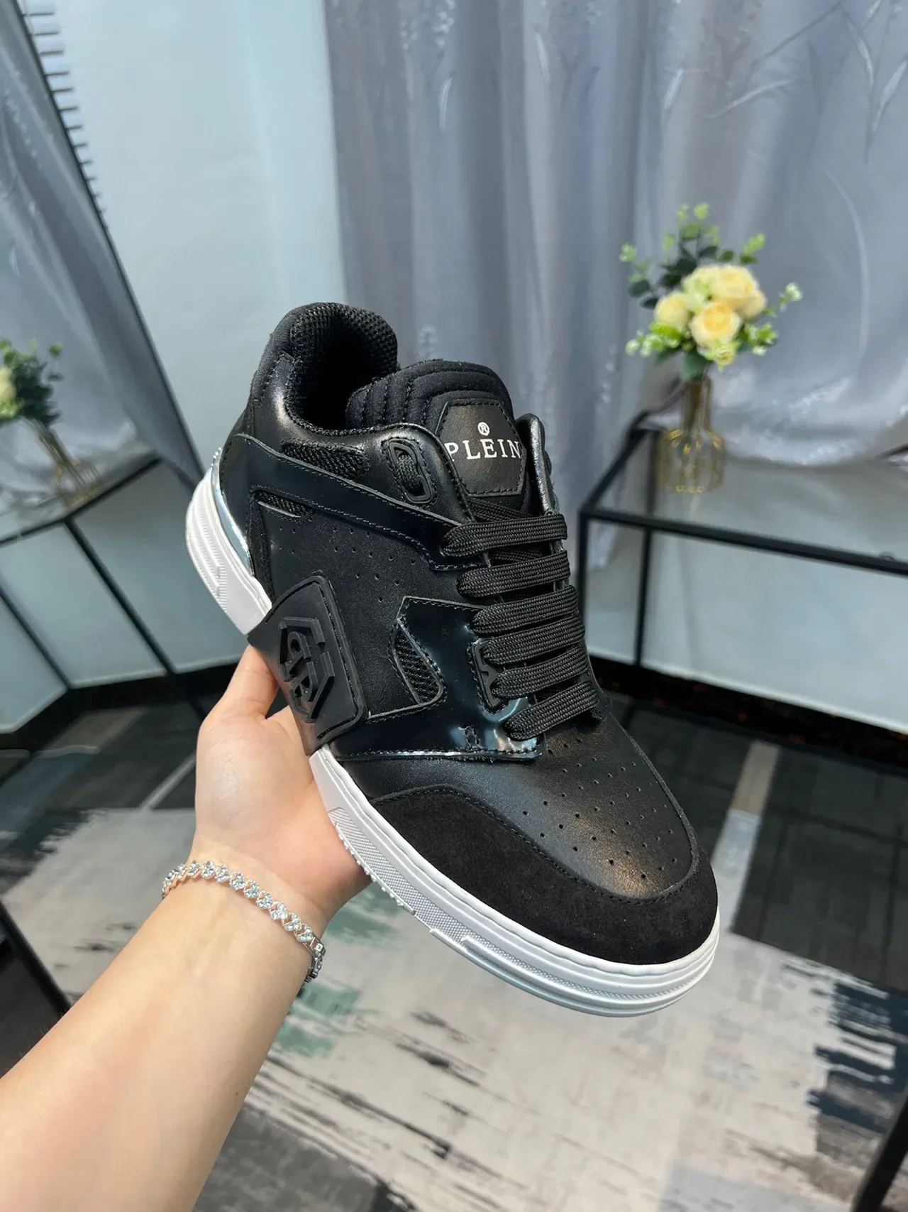 Philipp Plein Sneakers Lifestyle Noires Perforated Toe 6