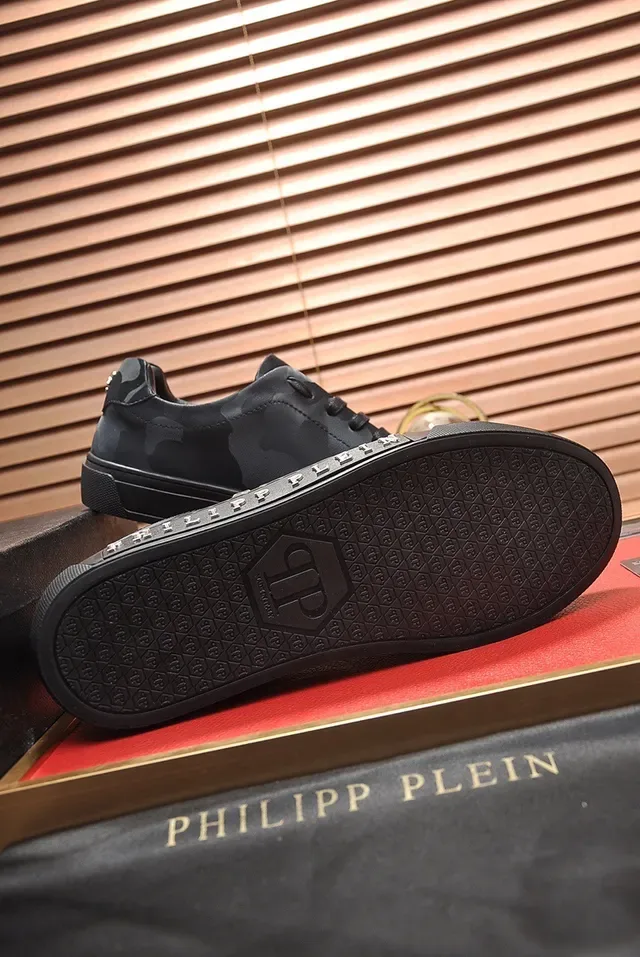 Philipp Plein Camouflage-Print Leather Lifestyle Sneakers 4