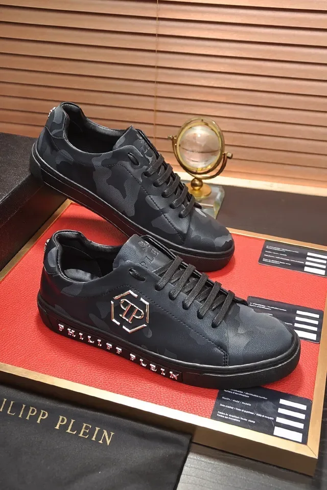 Philipp Plein Camouflage-Print Leather Lifestyle Sneakers 5