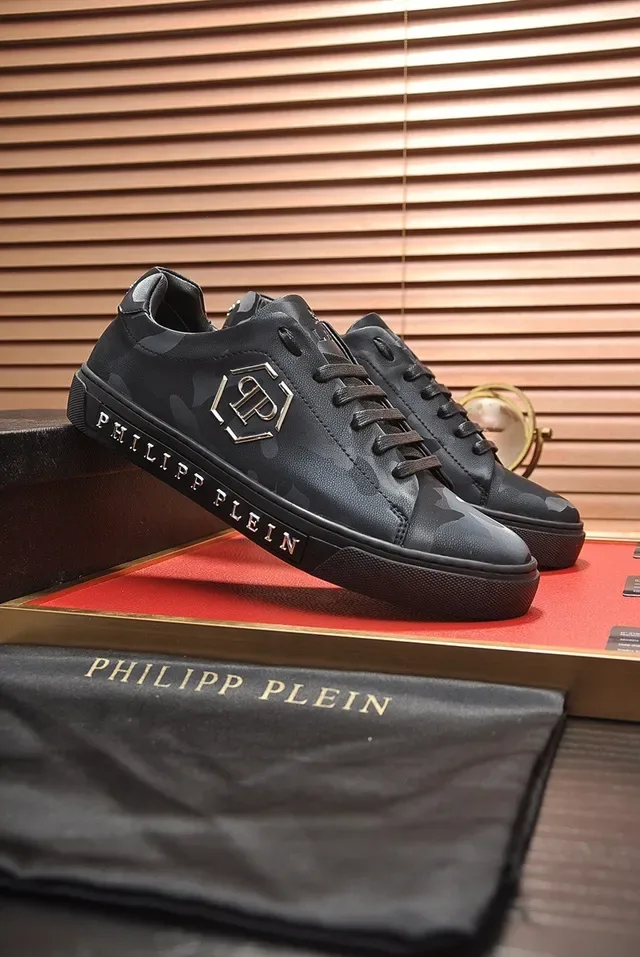 Philipp Plein Camouflage-Print Leather Lifestyle Sneakers 8
