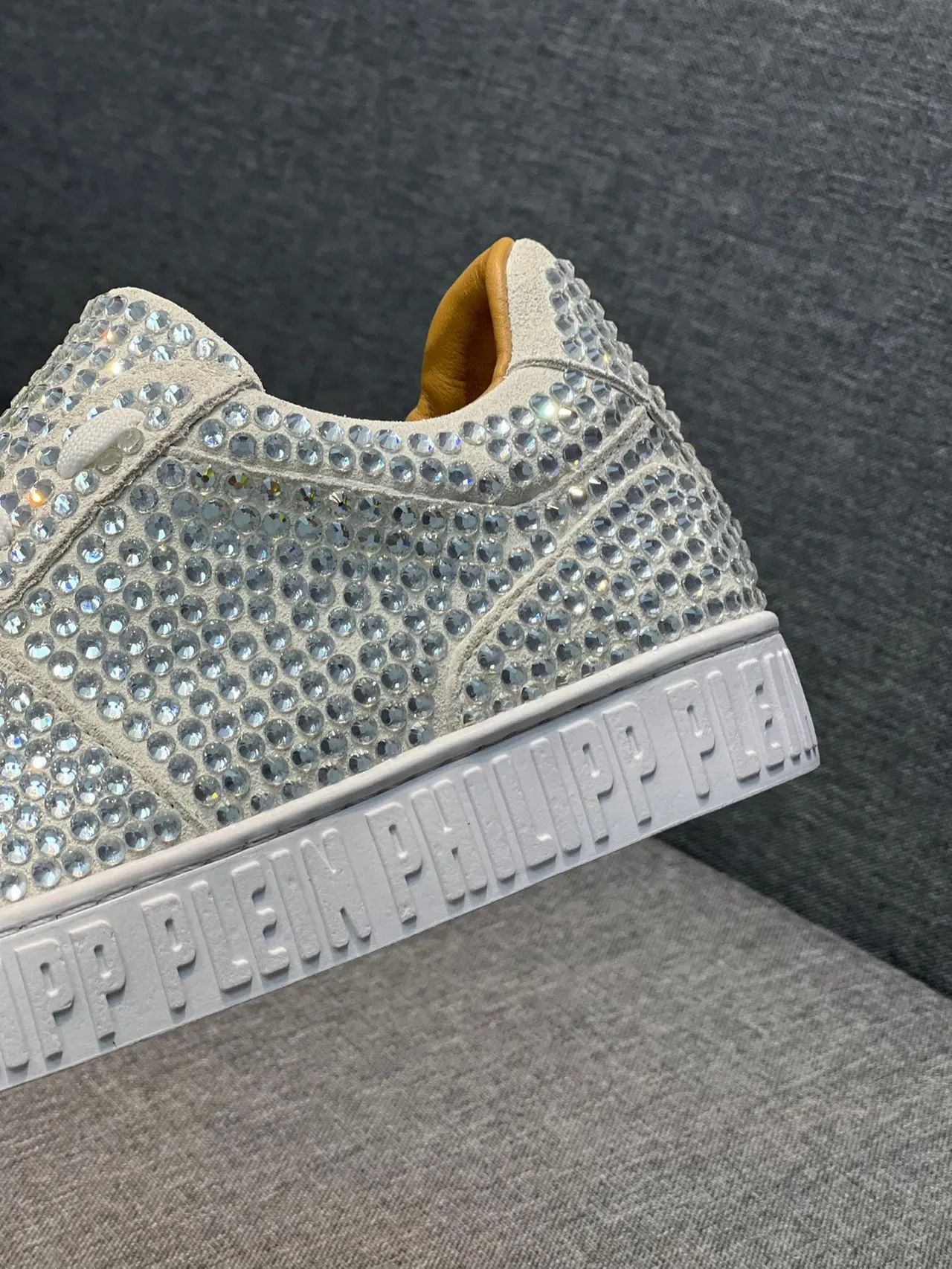 Philipp Plein ক্রিস্টাল-এম্বেলিশড সাদা লাইফস্টাইল স্নিকার্স 8