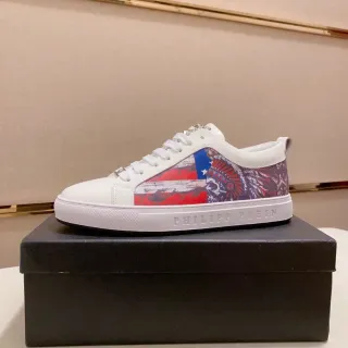 Philipp Plein Graphic Side Panel White Lifestyle Sneakers