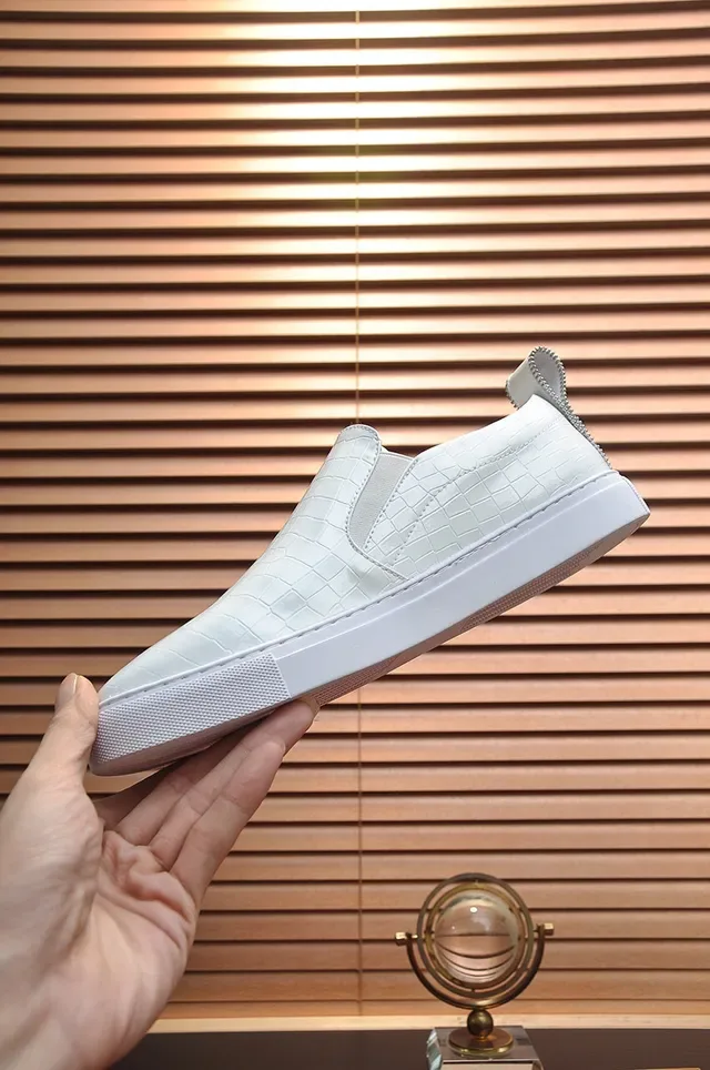 Philipp Plein Slip-On Croc-Embossed White Lifestyle Sneakers 5