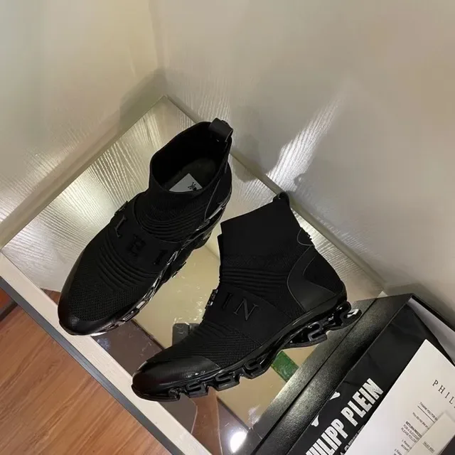 Philipp Plein Speed Trainer Tênis Lifestyle Preto Sock-Fit 6
