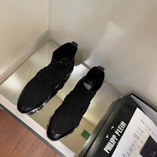 Philipp Plein Speed Trainer Tênis Lifestyle Preto Sock-Fit 8