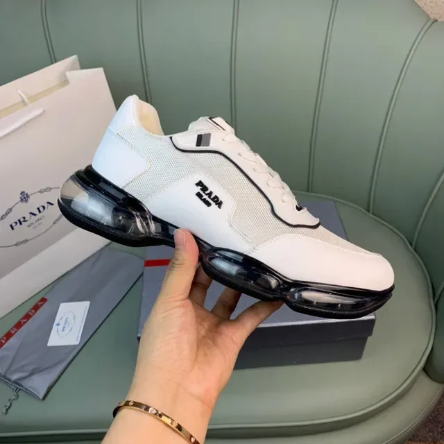Prada Cloudbust Blanc et Noir Lifestyle Sneakers 5