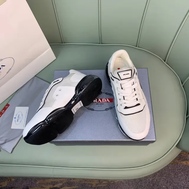 Prada Cloudbust Blanc et Noir Lifestyle Sneakers 7