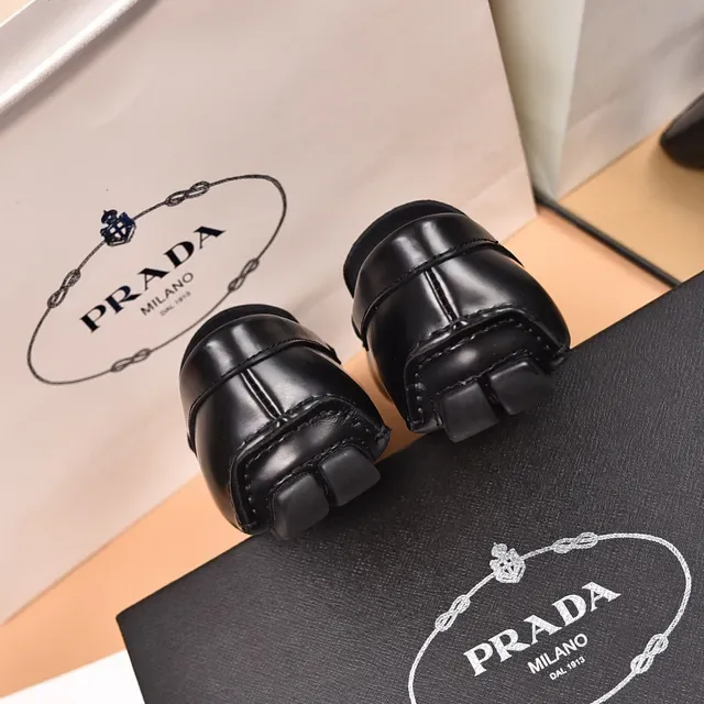Prada Horsebit Loafer Black Leather Loafers 2