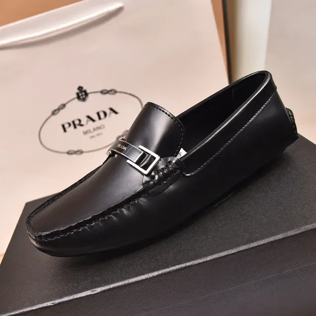 Prada Horsebit Loafer Black Leather Loafers 5