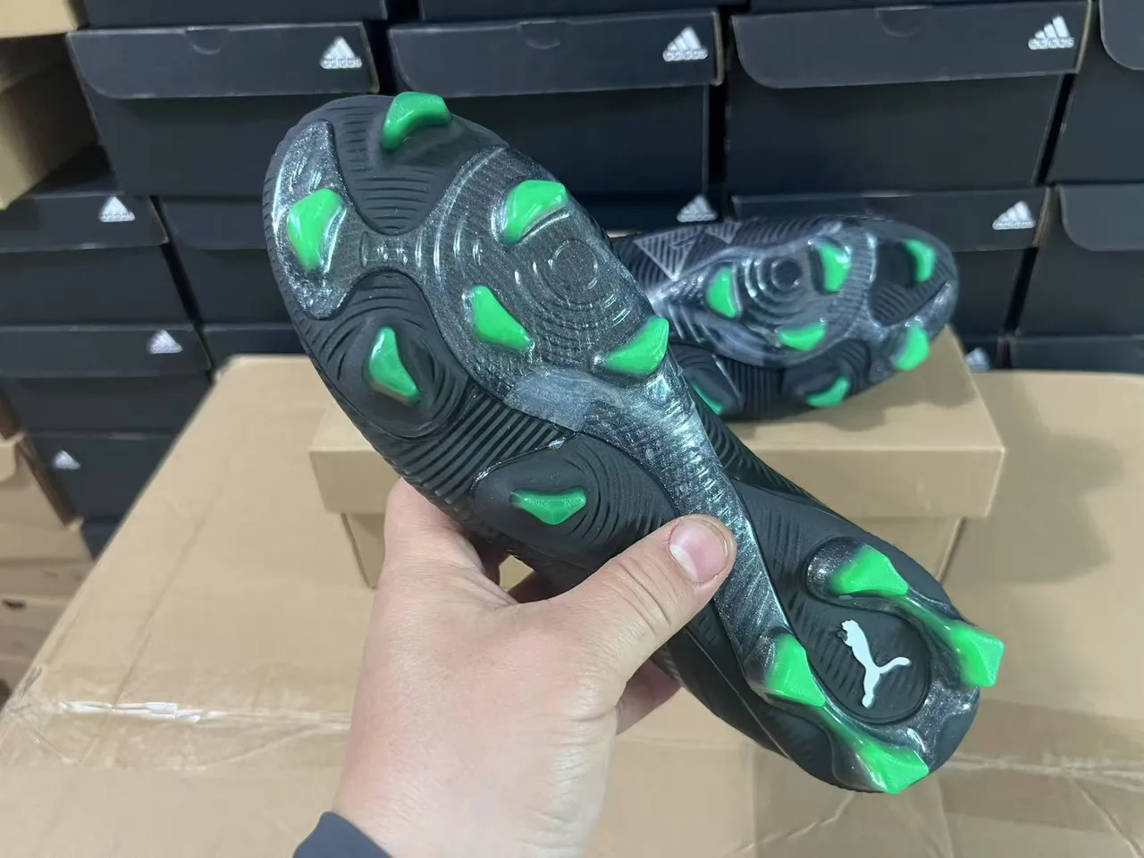 Puma Future Z Black and Green Firm-Ground Soccer Shoes 2