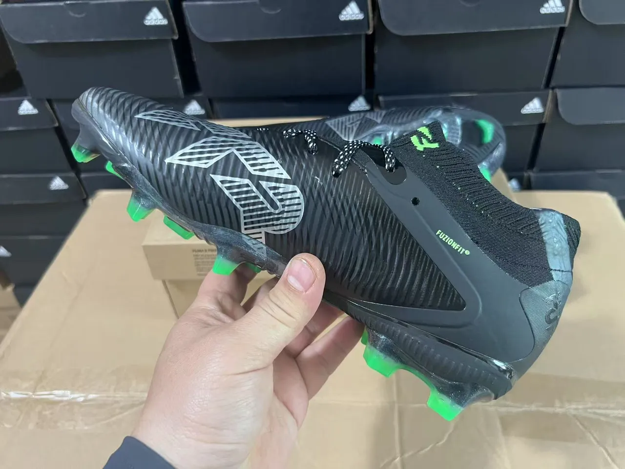 Puma Future Z Black and Green Firm-Ground Soccer Shoes 4