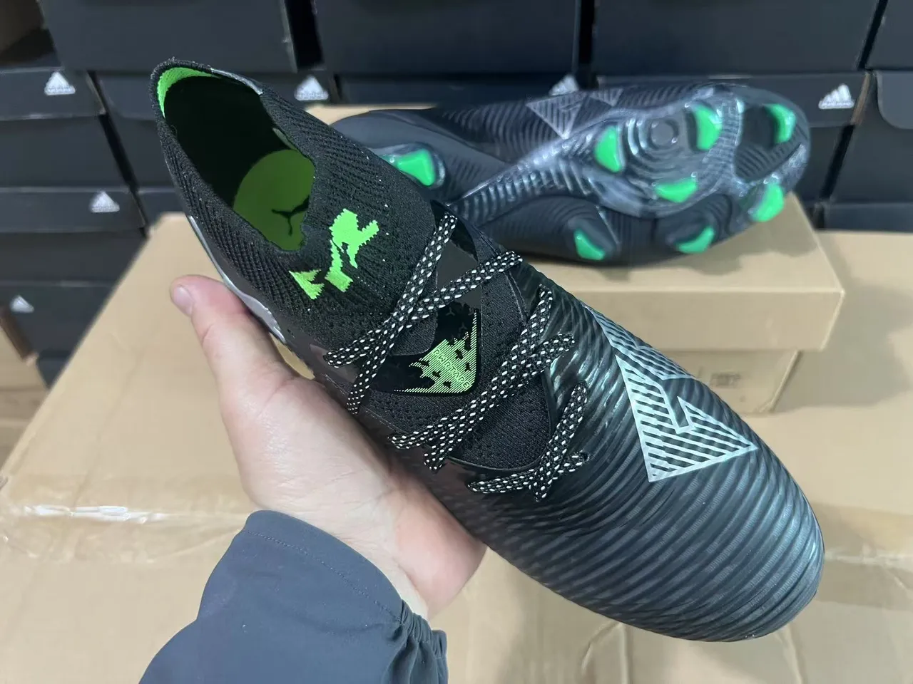 Puma Future Z Black and Green Firm-Ground Soccer Shoes 8
