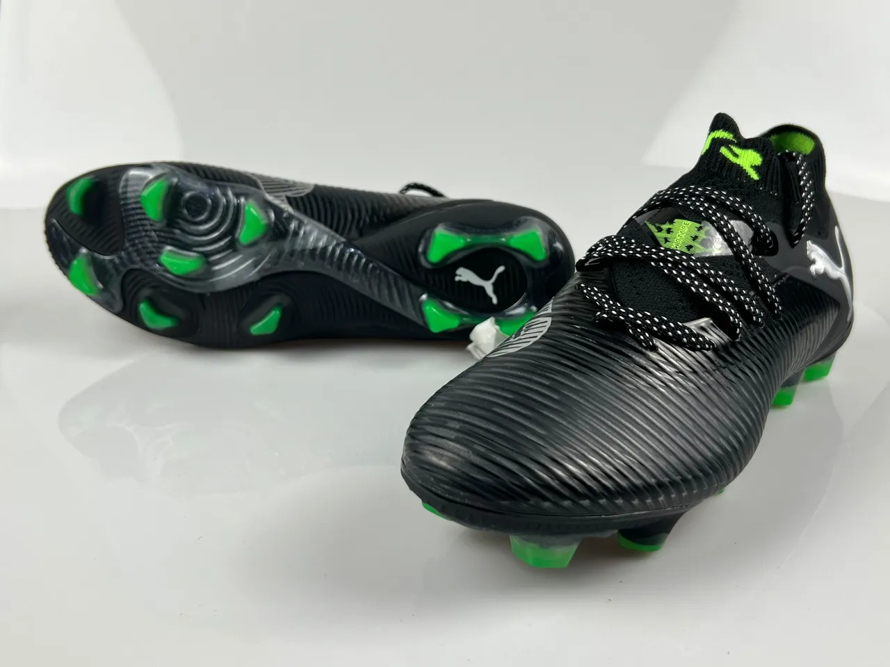 Puma Future Z Black and Green Firm-Ground Soccer Shoes 11