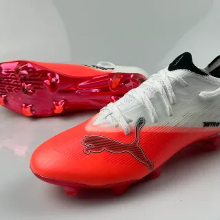 Puma Nitro Elite 橙白渐变 合成针织鞋面 硬地 足球鞋