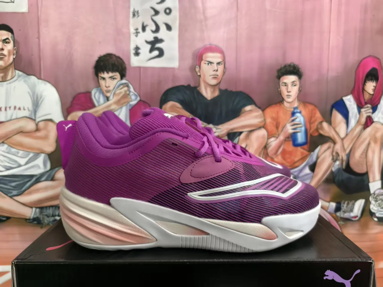 Puma Nitro Ultra Wave Tênis de Basquete com Gradiente Roxo e Rosa 2