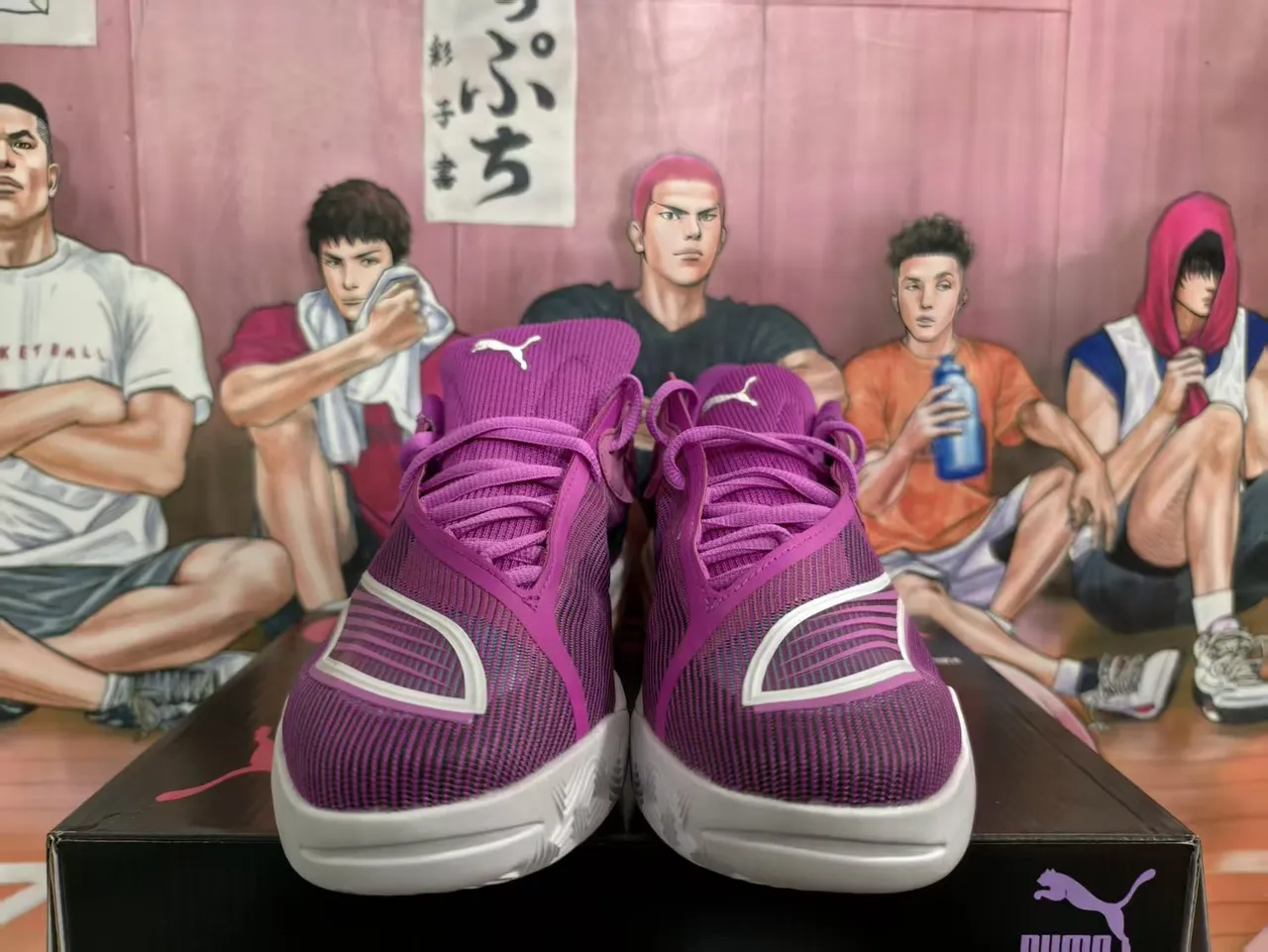 Puma Nitro Ultra Wave Tênis de Basquete com Gradiente Roxo e Rosa 3