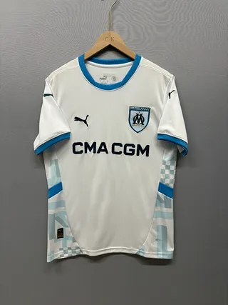 Puma Olympique de Marseille 白色蓝色边饰球衣 2